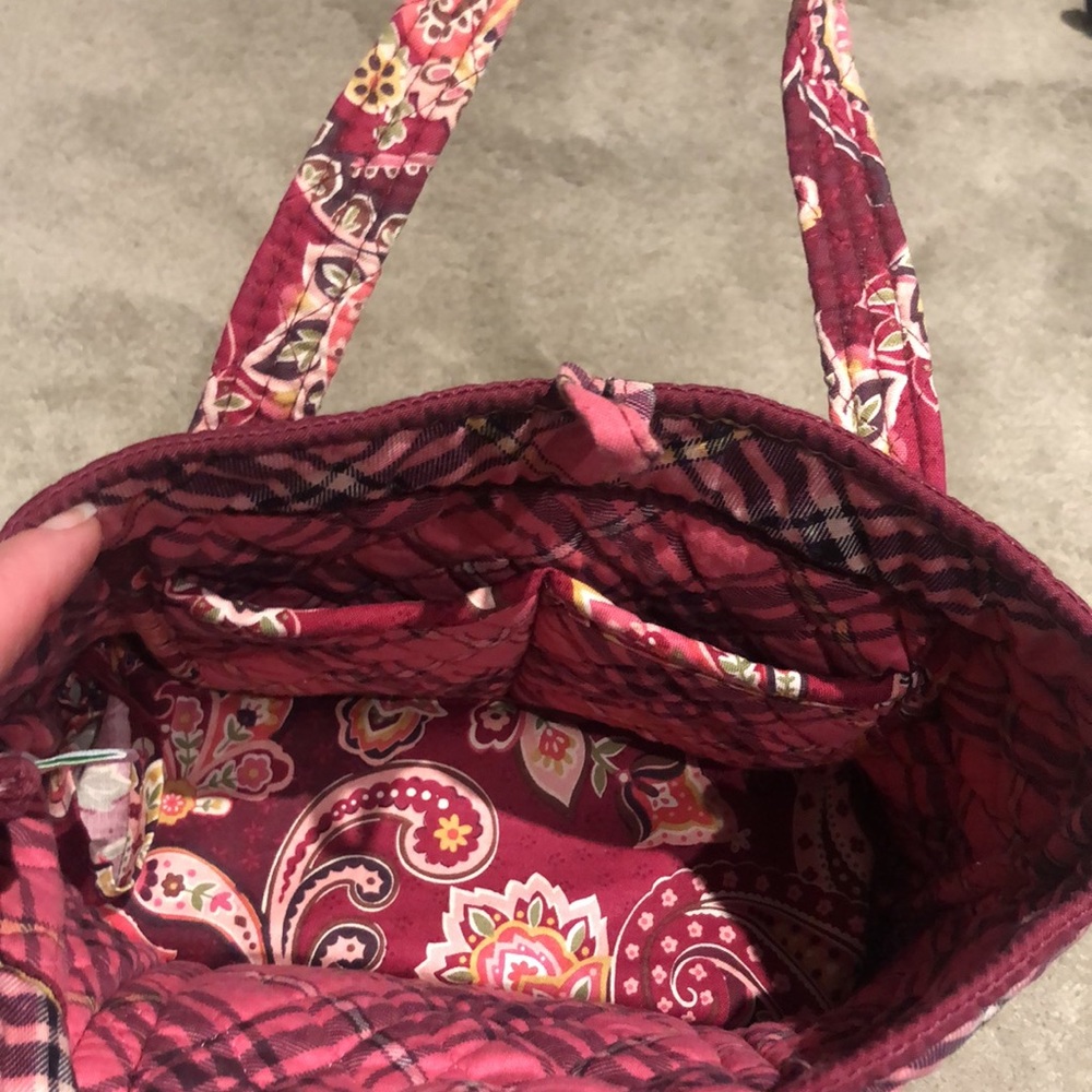 Vintage vera Bradley, small tote, like pocketbook with a toggle closure - Picture 3 of 6